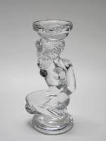 Подсвечник Девушка стекло прозрачное высота 14,5 см