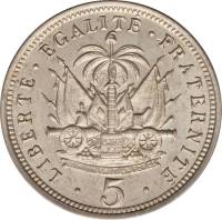 (№1904km53) Монета Гаити 1904 год 5 Centimes