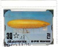 (1982-104) Марка Северная Корея "Дирижабль Парсеваль, 1912"   200 лет авиации III O