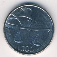 () Монета Сан-Марино 1990 год 100  ""   Никель  UNC