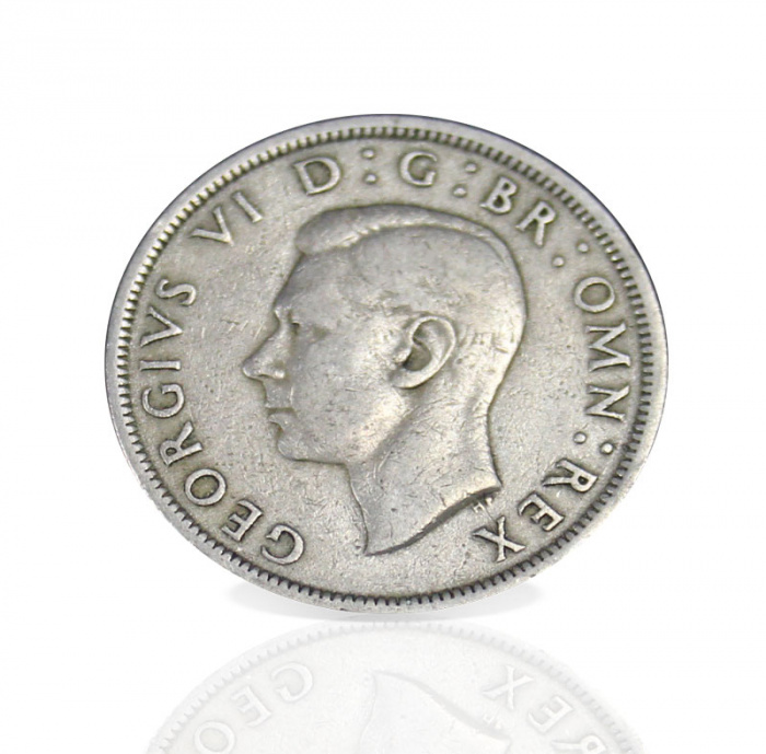 () Монета Великобритания 1949 год 1/2 кроны &quot;Георг VI&quot;  Медь-Никель  UNC