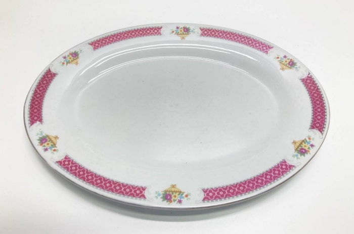 Блюдо овальное, фарфор, Китай