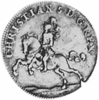 (№1673km125) Монета Норвегия 1673 год 3 Ducat