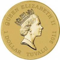 (№2011km180) Монета Тувалу 2011 год 1 Dollar (Шотландский моряк Уильям Кидд)