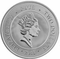 () Монета Остров Ниуэ 2011 год 2  ""    AU