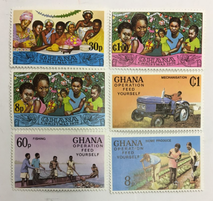 (--) Набор марок Гана &quot;6 шт.&quot;  Негашеные  , III O