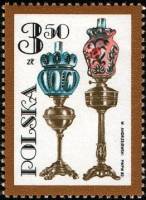 (1982-011) Марка Польша "Две масляные лампы"    100 лет со дня смерти Игнация Лукасевича III Θ