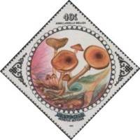 (1985-060) Марка Монголия "Опенок осенний"    Грибы III Θ