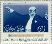 (1980-015) Марка Германия (ФРГ) "Роберт Штольц"    100 лет рождения III O