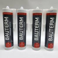 Огнеупорный герметик Bauterm силикатный 280 мл 4 штуки