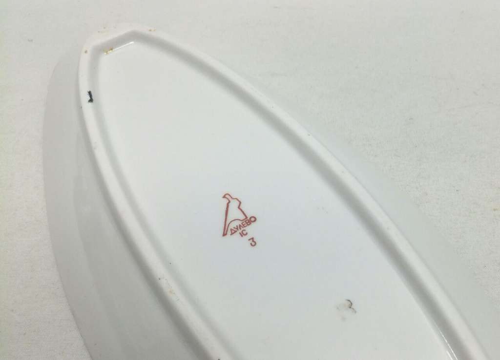 Селёдочница, блюдо овальное, Дулёво