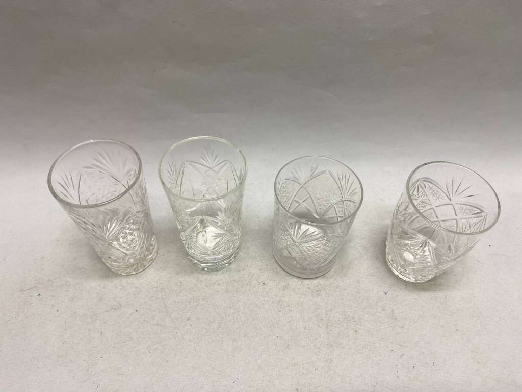 Стаканы хрусталь 4 шт