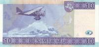 (2007) Банкнота Литва 2007 год 10 лит "Стяпонас Дарюс и Стасис Гиренас"   UNC