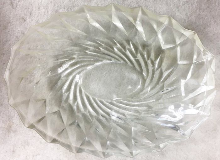 Блюдо для закусок "Вихрь", стекло (сост. на фото)