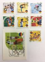 Набор из 7 марок + 1 блока, Мадагаскар, Гашёные, III Θ (сост. на фото) 