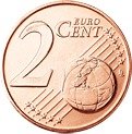 (№2007km69) Монета Словения 2007 год 2 Euro Cent (Принц)