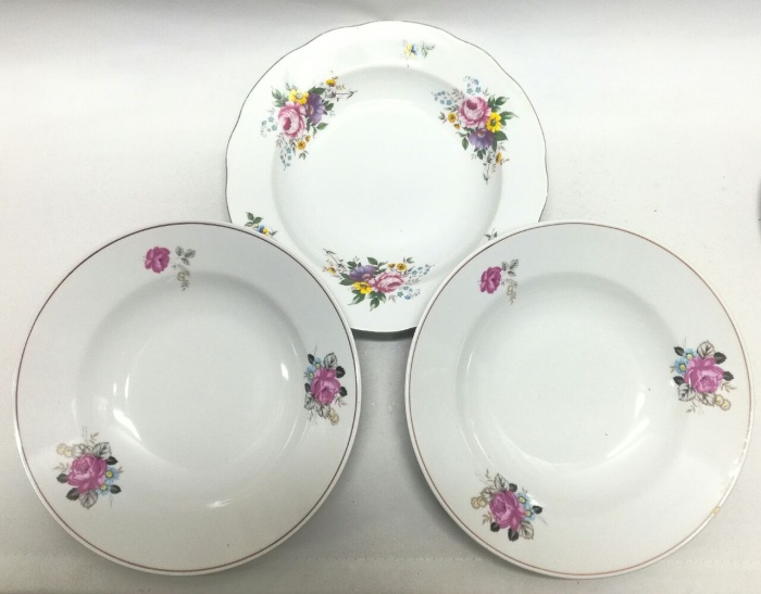 Тарелки суповые, 3 шт