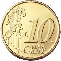(№2002km743) Монета Португалия 2002 год 10 Euro Cent