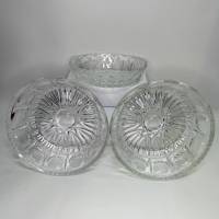 Салатники хрустальные круглые СССР 3 штуки