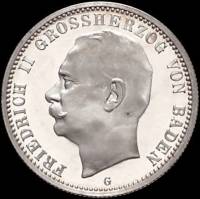 () Монета Германия (Империя) 1911 год 2  ""   Биметалл (Серебро - Ниобиум)  UNC