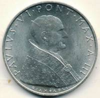 () Монета Ватикан 1964 год 500  ""   Биметалл (Серебро - Ниобиум)  UNC