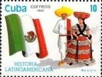 (1990-078) Марка Куба "Мексика"    История Латинской Америки III Θ