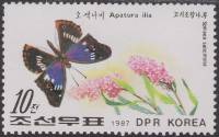 (1987-035) Марка Северная Корея "Переливница тополёвая"   Бабочки III Θ