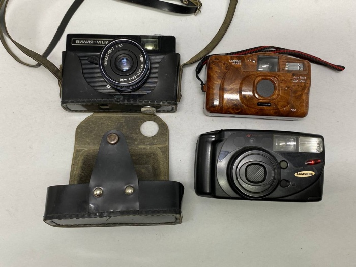 Фотоаппарат пленочный 3 шт, Samsung, Canon, Vilia
