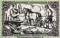 (№1920) Банкнота Германия 1920 год "25 Pfennig"