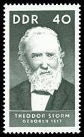 (1967-053) Марка Германия (ГДР) "Теодор Шторм"    Известные личности II Θ