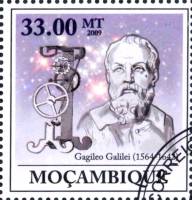 (№2009-3373) Марка Мозамбик 2009 год "400-летие телескопа Галилео Галилей 1564hellip", Гашеная