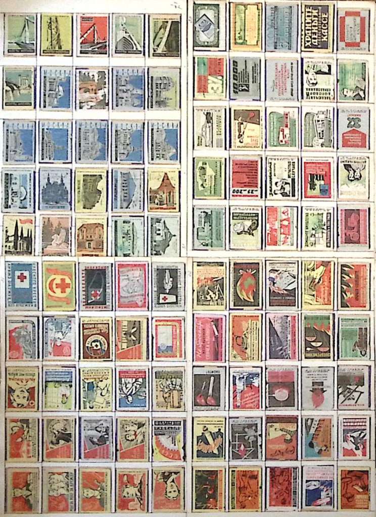 Набор спичечных этикеток, разные темы (16 альбомных листов)