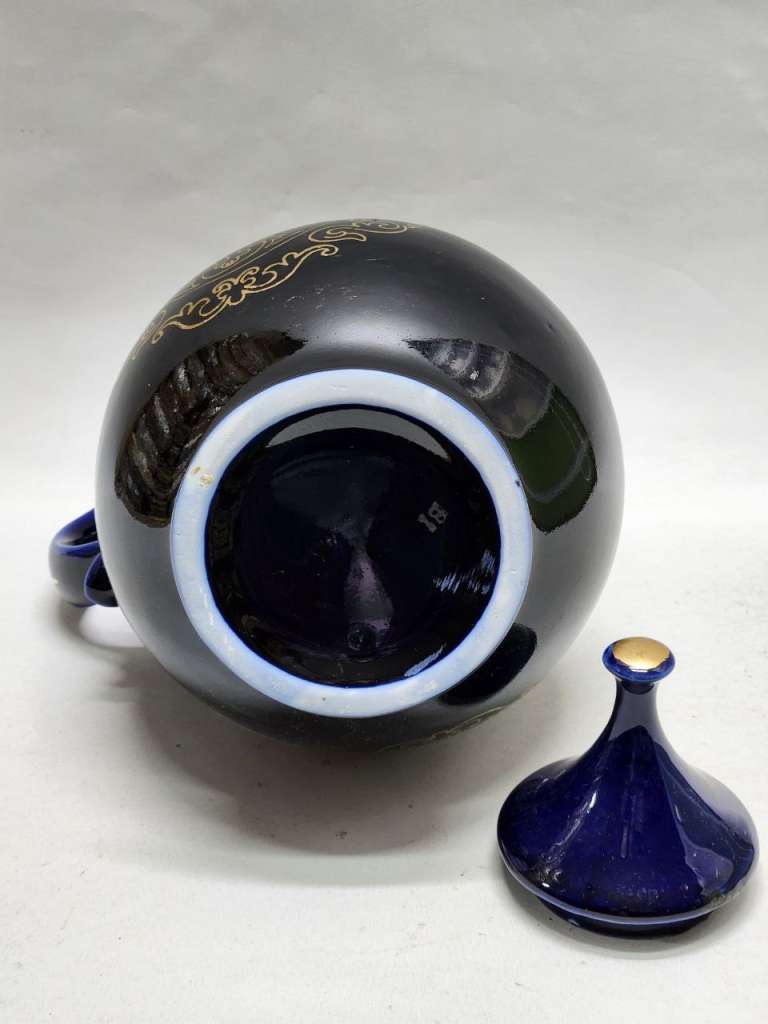 Кувшин кобальт позолота высота 25 см