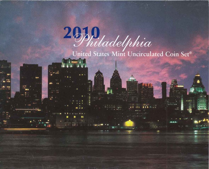 (2010p, 14 монет) Набор монет США 2010 год   Буклет