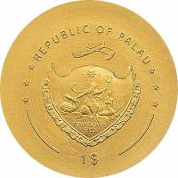 (№2012) Монета Палау 2012 год 1 Dollar (С Romulus Augustulus)