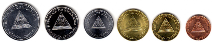 () Монета Никарагуа Разные года год &quot;&quot;   UNC