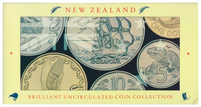 (1990, 6м) Набор монет Новая Зеландия 1990 год    UNC