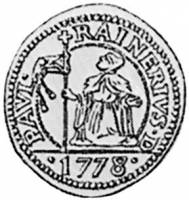 (№1778c87 (119-й дож Паоло Ренье)) Монета Италия 1778 год 10 Soldi (119-й дож Паоло Ренье)