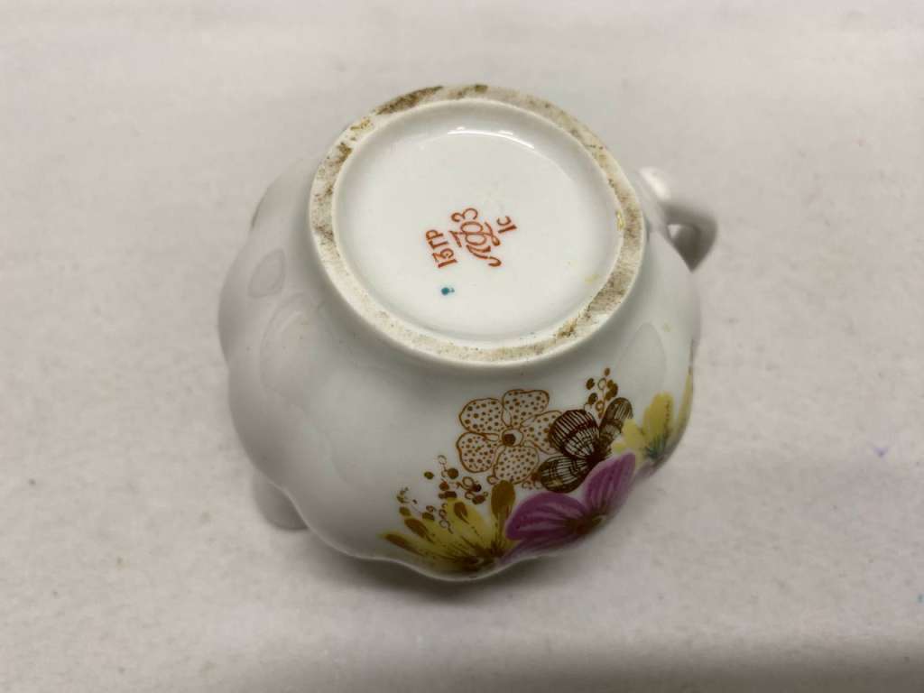 Молочник сливочник фарфор ЛФЗ 9 см высота