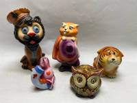 Копилка разной фомы, фигурки 5 шт