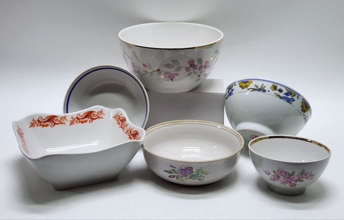 Салатники пиалы 6 штук разных