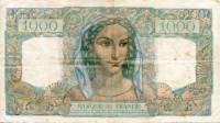 (№1949P-130b.5) Банкнота Франция 1949 год "1,000 Francs" (Подписи: J)