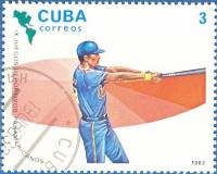 (1983-037) Марка Куба "Бейсбол"    Панамериканские игры в Каракасе II Θ