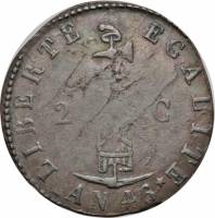 (№1849km31) Монета Гаити 1849 год 2 Centimes (В 46)