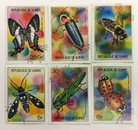 --  Набор марок Гвинея 6 шт.  Гашёные , III Θ