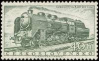 (1956-043) Марка Чехословакия "Локомотив 534.0"    Локомотивы III Θ