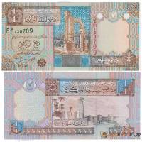 2002 Банкнота Ливия 2002 год 1/4 динара Арка Траяна   UNC
