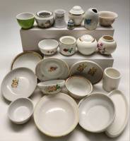 Солонки розетки мини-блюдца пиалы наперсток (22 предмета) фарфор