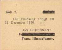 (№1920) Банкнота Австрия 1920 год "25 Heller"