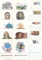 1984-123-125 136-142 Набор почтовых карточек СССР  10 шт ,  Без гашения